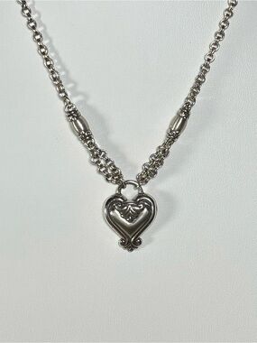 Brighton Silver-Tone Heart Pendant Necklace